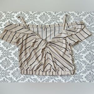 Women’s cropped, off the shoulder, Express Size Small tank.